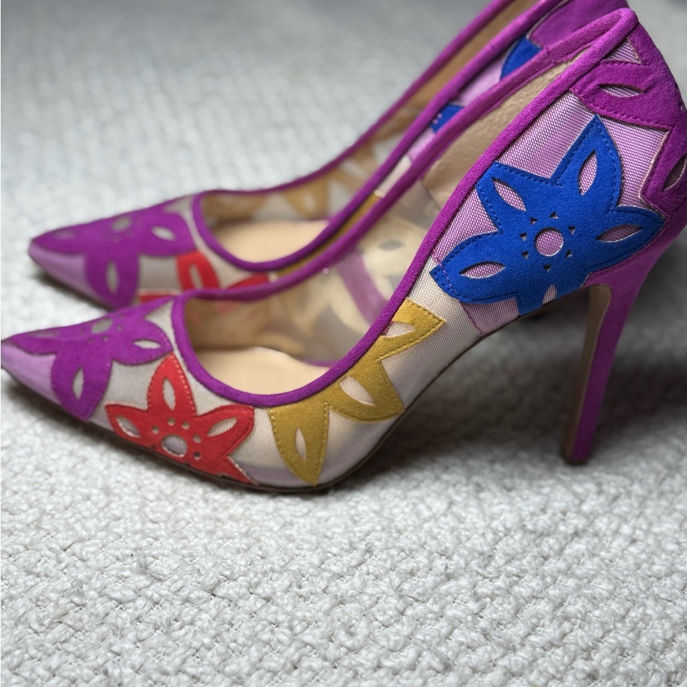 Jessica Simpson Colorful Floral Women's Heels (New without Tag) sz 9.5